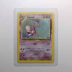 Pokemon TCG Espeon 1/75 Neo Discovery Unlimited Holo Rare 2001 WOTC NM - Image 1