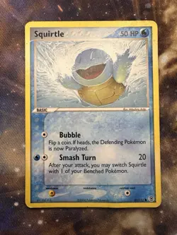 Squirtle #83 Pokemon Fire Red & Leaf Green 2004 TCG MP FREE SHIPPING - Image 1