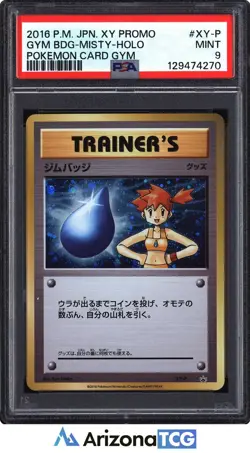 Pokemon 2016 Gym Badge Misty Holo Promo XY Promo Japanese PSA 9 - Image 1