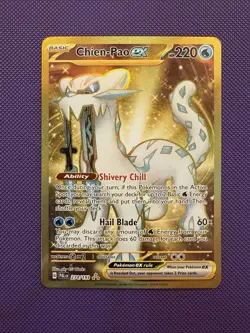 Chien-Pao ex 274/193 Gold Secret Rare Paldea Evolved Pokemon TCG NM - Image 1