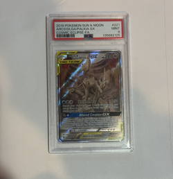 PSA 9 MINT Pokemon Arceus Dialga Palkia GX Cosmic Eclipse Full Art 221/236 - Image 2