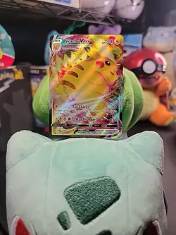 🔥 Pokemon Pikachu VMAX Sword & Shield Black Star Promo SWSH286 Full Art HOLO 🔥 - Image 1