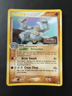 Pokemon TCG Machamp 11/108 EX Power Keepers Stamped Reverse Holo Near Mint - Image 1