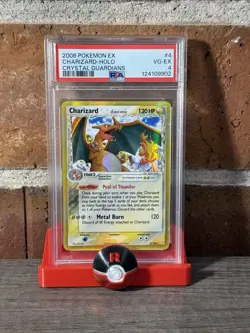 Pokemon 2006 Charizard #4 Crystal Guardians Holo PSA 4 - Image 1