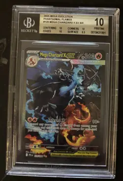 2024 Pokemon Phantasmal Flames Mega Charizard X ex 125/094 SIR BGS 10 Pristine - Image 1