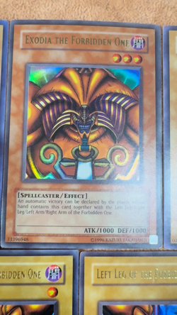 🔥 YUGIOH Exodia The Forbidden One SET (5 PIECES) ORIGINAL 2002 LOB-124 LP/NM - Image 2