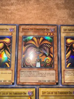🔥 YUGIOH Exodia The Forbidden One SET (5 PIECES) ORIGINAL 2002 LOB-124 LP/NM - Image 3
