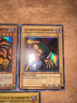 🔥 YUGIOH Exodia The Forbidden One SET (5 PIECES) ORIGINAL 2002 LOB-124 LP/NM - Image 5