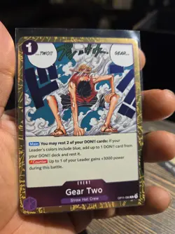 Gear Two OP11-080 Rare Event Card One Piece Purple Foil NM - Image 3