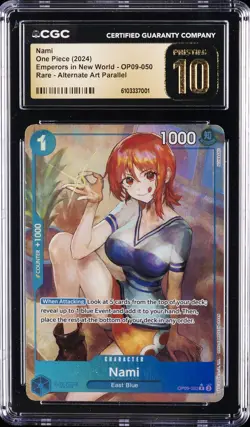 2024 ONE PIECE EMPERORS IN NEW WORLD #OP09-050 NAMI CGC 10 PERFECT - Image 1