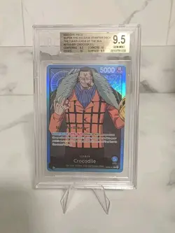 One Piece TCG Crocodile ST03-001 Super Pre-Release Leader BGS 9.5 🔥🔥 - Image 1