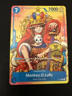 Monkey.D.Luffy (2nd Anniversary Stamped Promo) P-043 One Piece Promo Regular NM - Image 1
