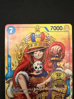 Monkey.D.Luffy (2nd Anniversary Stamped Promo) P-043 One Piece Promo Regular NM - Image 2