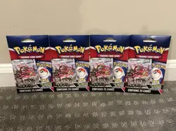 4 PACKS MYSTERY Pokemon TCG Sealed Pack w/ Foil Card MJ Holding Company 2024 - Image 1