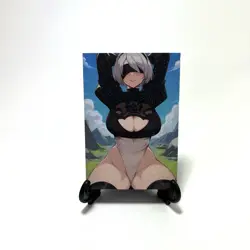 NieR: Automata YoRHa No. 2 Type B 2B Sexy Anime Waifu Girl Lewd Goddess Art Card - Image 2