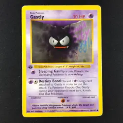 Gastly 50/102 - Base Set Shadowless 1st Edition - Pokemon Card - Image 1