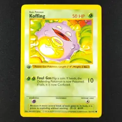 Koffing 51/102 - Base Set Shadowless 1st Edition - Pokemon Card - Image 1