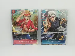 ONE PIECE Card Game Championship Promo Monkey D. Luffy & Trafalgar Law Unopened - Image 1