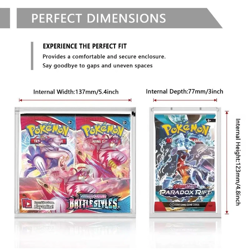 Pokemon Magnetic Booster Box Acrylic Case! Pokemon Card Protective Display! - Image 2