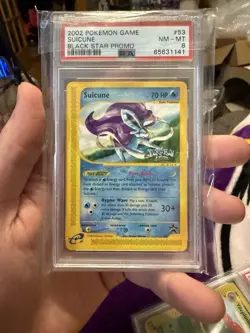 Pokemon TCG Suicune Holo Rare 30 Black Star Promo Card PSA 8 - Image 1