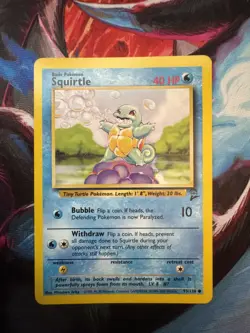 Squirtle - Pokemon Card Unlimited Edition Base Set 2 Non Holo 93/130 - Image 1