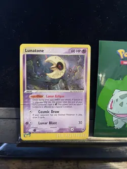 Pokemon Card Lunatone 8/100 Holo Rare Sandstorm 091🔥MP🔥 - Image 1