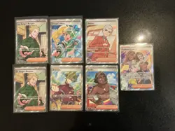 Pokemon TCG Trainer Mixed Lot Full Art 7 Cards - Image 1