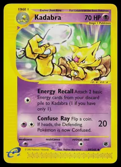 Pokemon Card - Kadabra Expedition 84/165 Uncommon - Image 1