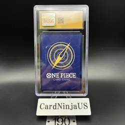 CGC PRISTINE 10 Monkey D Luffy P-043 One Piece Promotion Card Foil 2023 Weekly - Image 2