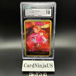 CGC GEM MINT 10 DON!! Nami GOLD EB03 ONE PIECE Card Heroines Edition Japanese - Image 1
