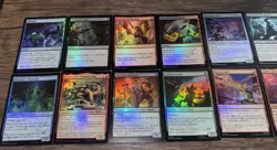 Magic the Gathering Marvel's Spider-Man 80 Card Common Foil Lot - Image 1