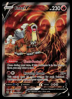 Pokemon Card - Entei V Crown Zenith GG36/GG70 Ultra Rare - Image 1