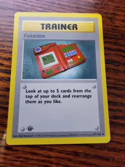 Pokemon Card - 1st Edition Pokedex Base Set (Shadowless) 87/102 - Image 1