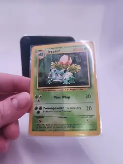 Ivysaur 30/102 Base Set Uncommon Pokemon Card Unlimited Edition 1999 WOTC - Image 5