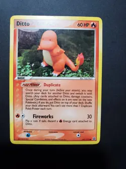 Pokemon Card TCG Ditto (Charmander) 61/113 Delta Species 2005 Regular non-holo - Image 2