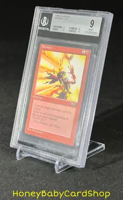 MTG Alliances 1996 Burnout BGS 9.0Q (Quad) MINT Silver Age Iconic Staple - Image 3