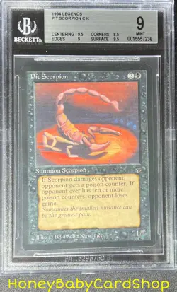 MTG Legends 1994 Pit Scorpion BGS 9.0 MINT Old School 93/94 - Image 1