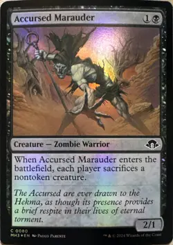 Accursed Marauder Foil C Modern Horizons 3 80 NM - Image 1