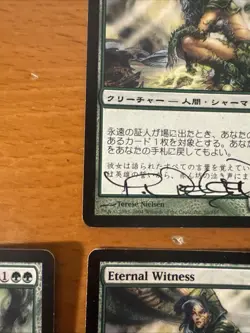 MTG 4x Artist Signed ETERNAL WITNESS Terese Nielsen Mint Fifth Dawn Japanese Eng - Image 5