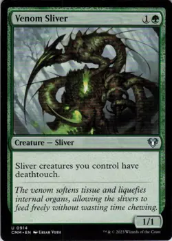 MTG Venom Sliver (914) | NM | Commander Masters {CMM} - Image 1
