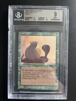 MTG Nafs Asp BGS 9Q++ Arabian Nights 1993 Graded NM - Image 1
