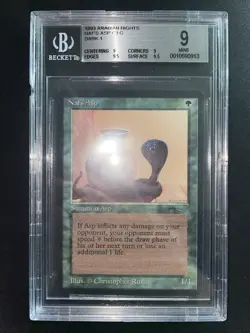 MTG Nafs Asp BGS 9Q++ Arabian Nights 1993 Graded NM - Image 2