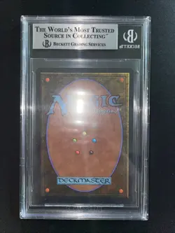 MTG War Elephant (dark) BGS 9Q++ Arabian Nights 1993 Graded NM - Image 3