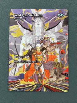 Counterspell MTG Final Fantasy: Through the Ages Hand Painted Altered Art Tentz - Image 1