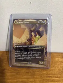 Aang And Katara Borderless MTG TLE NM Regular - Image 1