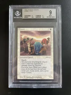 MTG Camel BGS 9Q++ Arabian Nights 1993 Graded NM - Image 1