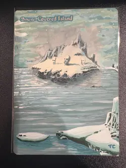 Snow-Covered Island Magic the Gathering Altered - Image 1