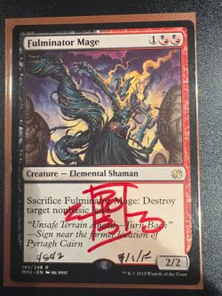 Fulminator Mage Modern Masters 2015 RK Post Signature #1 - Image 1