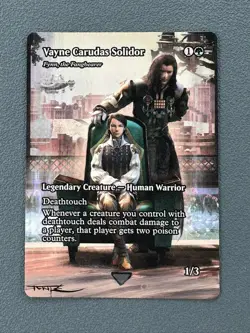 Fynn, the Fangbearer MTG Final Fantasy Hand Painted Borderless Altered Art Tentz - Image 1