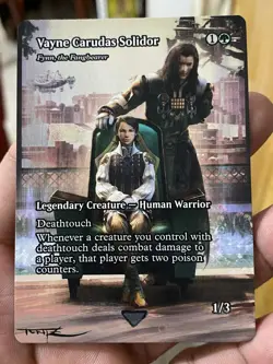 Fynn, the Fangbearer MTG Final Fantasy Hand Painted Borderless Altered Art Tentz - Image 2